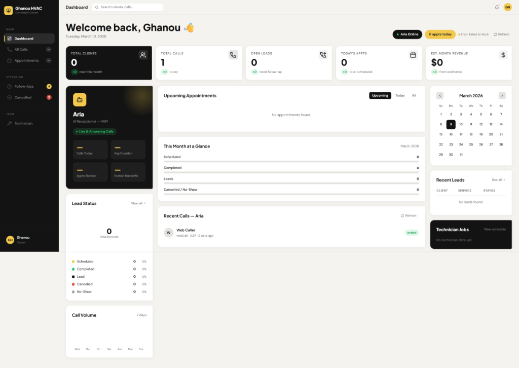 HVAC Operations Dashboard Demo