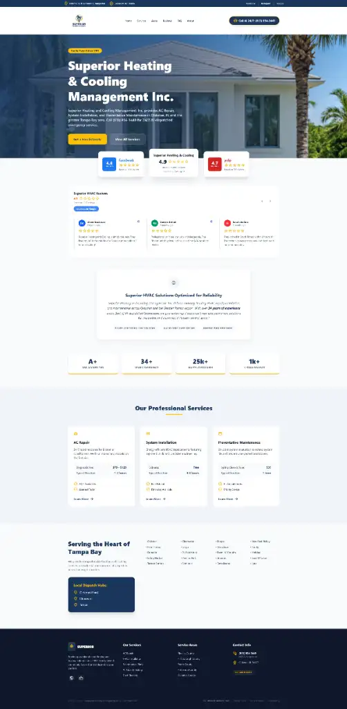 GEO-Optimized HVAC Website Demo